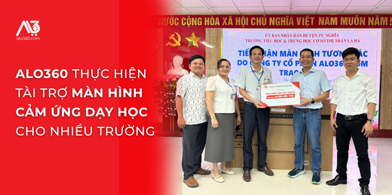 ALO360 Tài Trợ Màn Hình Cảm Ứng Dạy Học – Giải Pháp Màn Hình Tương Tác Giáo Dục HAJUND Cho Nhiều Trường Học